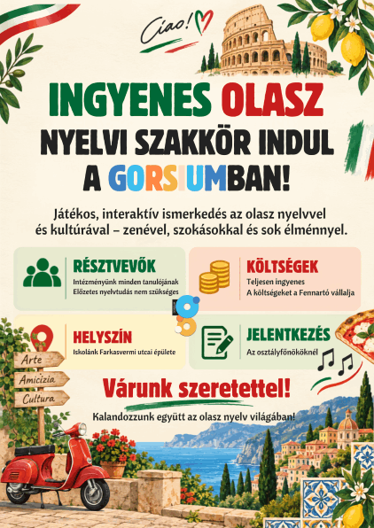 Olasz szakkör plakát